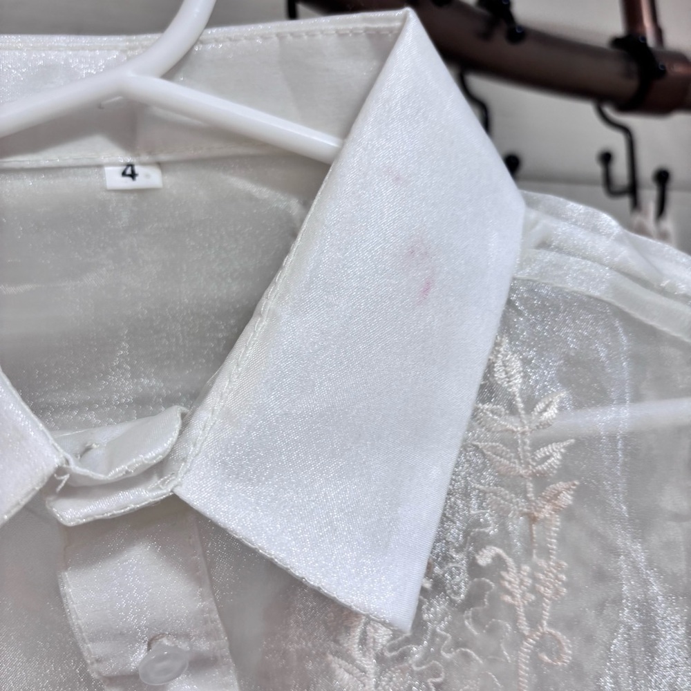 Toddler Boy's Filipino Philippines Barong Shirt 4T - Picture 4 of 4